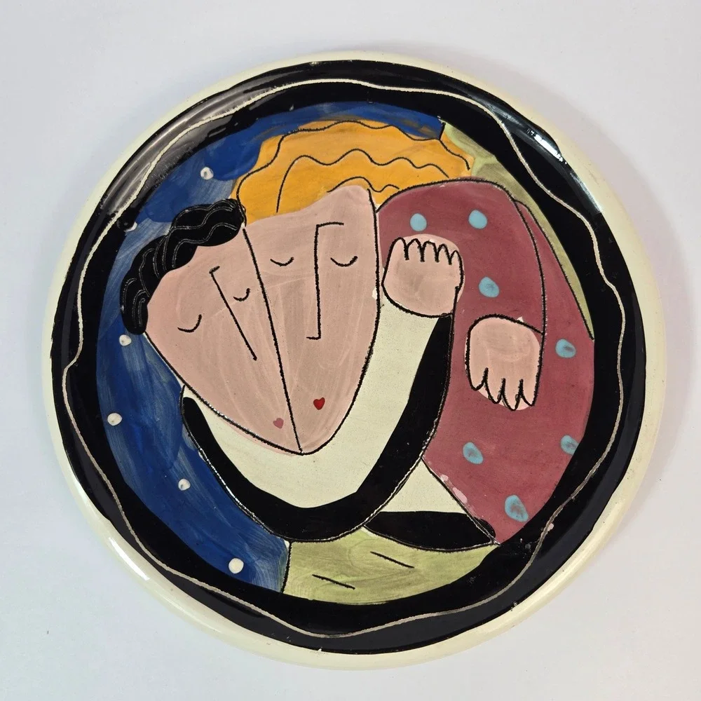 Vintage Sandra Magsamen Signed Ceramic Plate – 